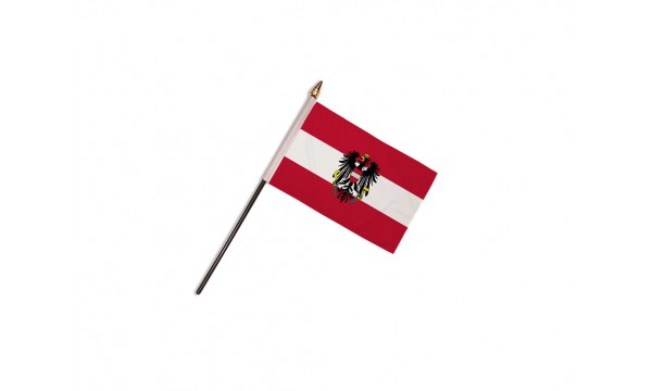 Austria Crest Hand Flags
